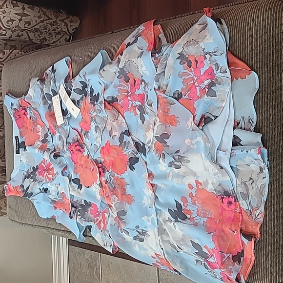 S.L. Fashions Chiffon Dress NWT - Picture 14 of 15